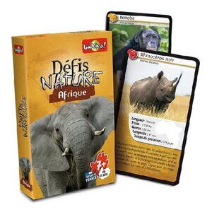 Bioviva Défis Nature- Afrique -French Card Game New Sealed Ages 7+